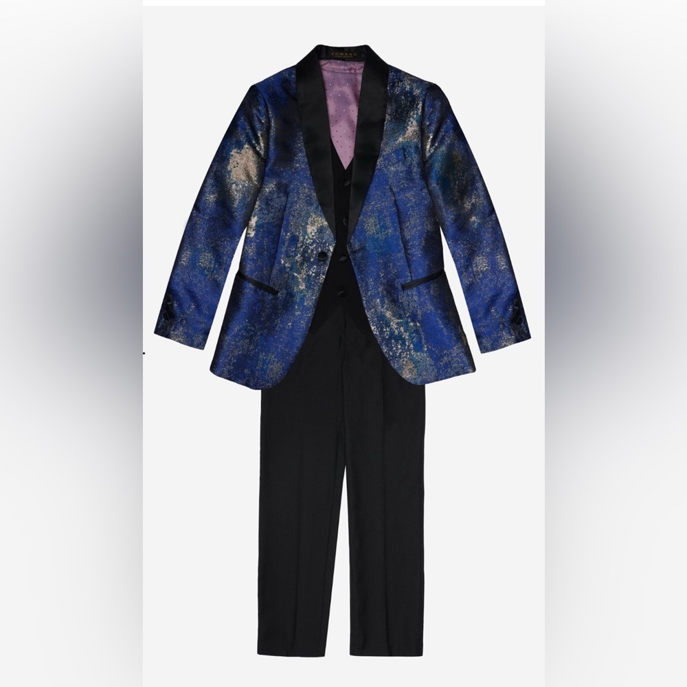 Geoffrey Beene Kids' Blue and Black Blazer Set